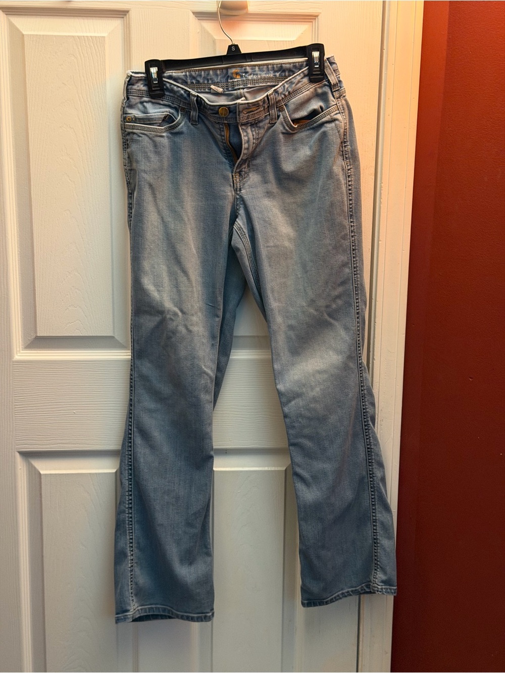 Carhartt Women's Light Blue Boot Cut Jeans